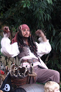 . catchy tunes, fair wenches, and of coarse pillaging pirates. (wdw walt disney world florida magic kingdom adventureland pirates of the caribbean ride captain jack sparrow street show actor park character cast member)